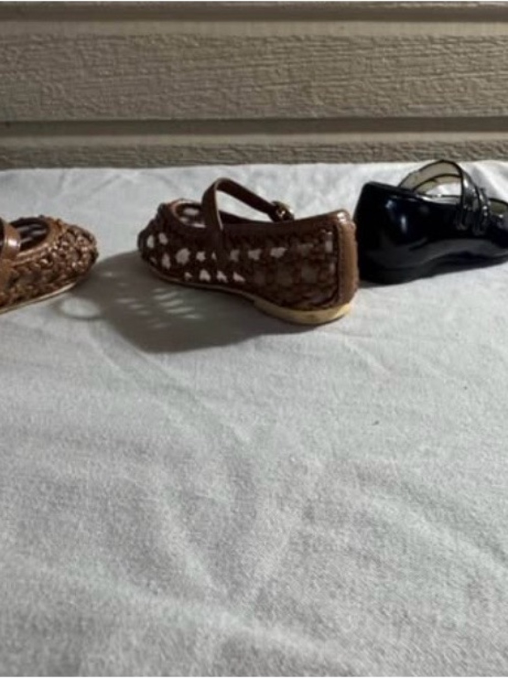 Fashionista girls Kids Brown Woven size 6 Mary Jane Shoes size 5 - Picture 3 of 8